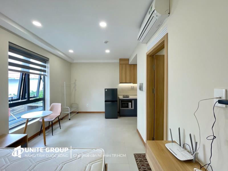 Thuê ngay căn hộ 35m2 mới 100% full nội thất ánh sáng tự nhiên ngay trần quý cáp gần chợ bà chiểu, hầm xe thang máy an ninh tốt - Ảnh 2