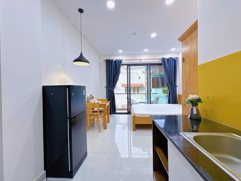 Cho thuê căn hộ mini ban công lớn gần chợ bà chiểu, phú nhuận, quận 1 – đường nguyễn văn đậu, bình thạnh