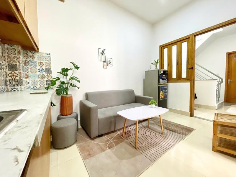 Căn hộ 1 phòng ngủ ban công từ 5.x - full nội thất, thang máy - nguyễn xí nơ trang long 