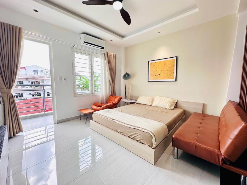 Thuê ngay căn hộ ban công vách ngăn full nội thất máy giặt riêng ngay xô viết nghệ tĩnh gần cầu thị nghè giáp quận 1,3 hẻm ô tô khu an ninh