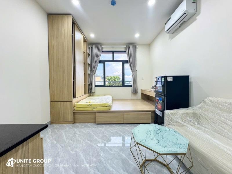 Cho thuê căn hộ cửa sổ lớn nội thất hiện đại thang máy phan chu trinh bình thạnh gần chợ bà chiểu giáp q1