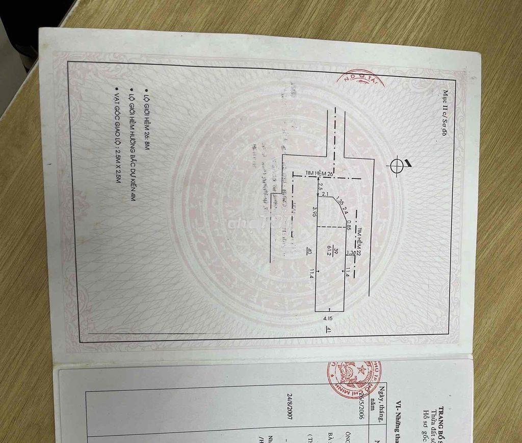 Bán nhà âu cơ - góc 2 mt hẻm oto - Ảnh 3