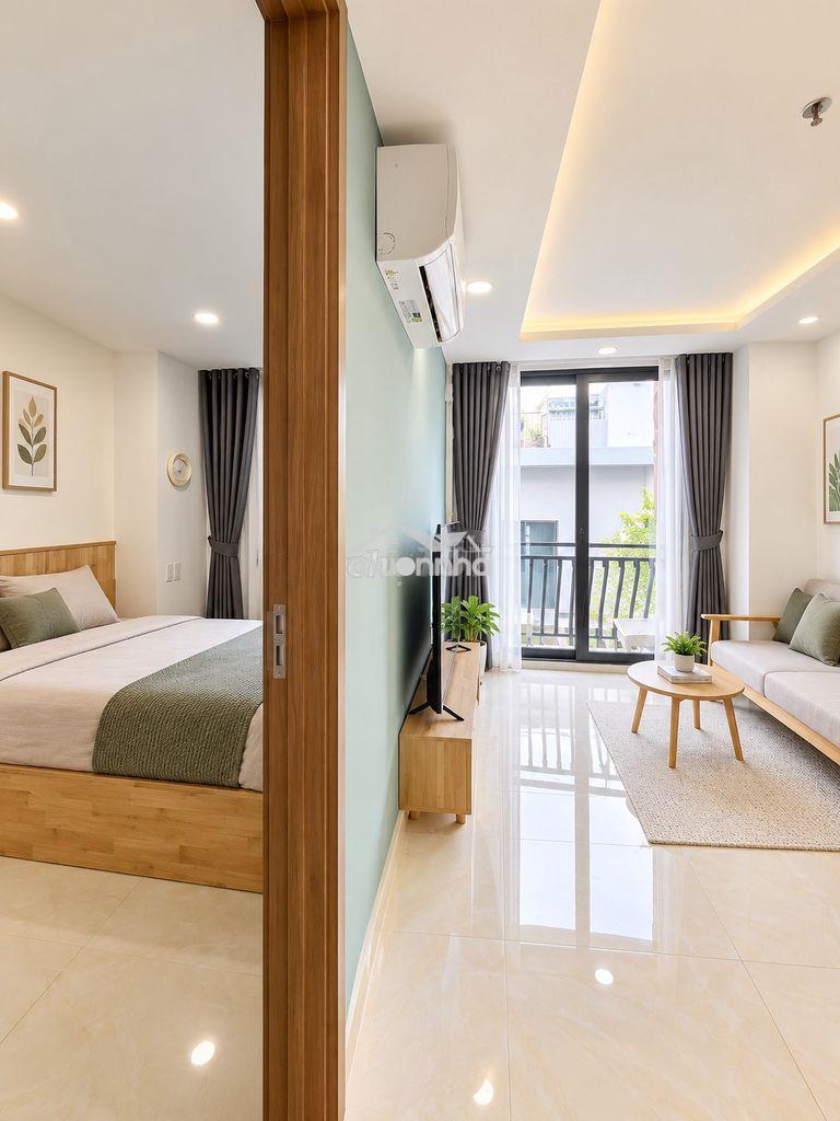 💥 Căn hộ 1 phòng ngủ-ban công gần coopmart trường sa, lê văn sỹ…