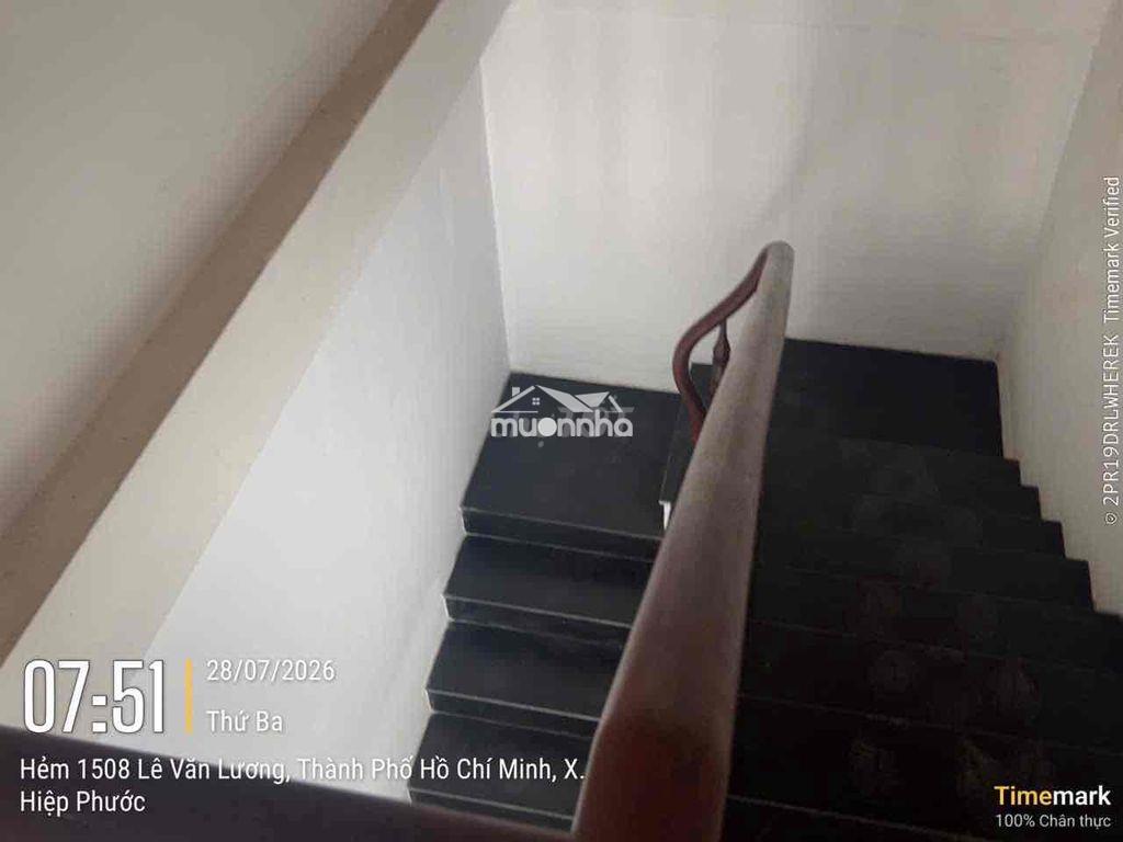 Nhà cho thuê giá 7tr5 nguyên căn/ mặt tiền hẻm xe hơi/ sân trc 36met - Ảnh 4