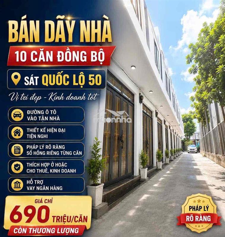 🏡Bán nhà liền kề hiện đại - mặt tiền 4m - chỉ 690 triệu.