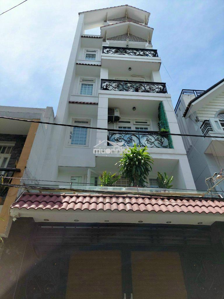 Cho thuê nhà mt tân phú, 4x20m. 5 lầu, 9 pn 10 wc, 36 tr