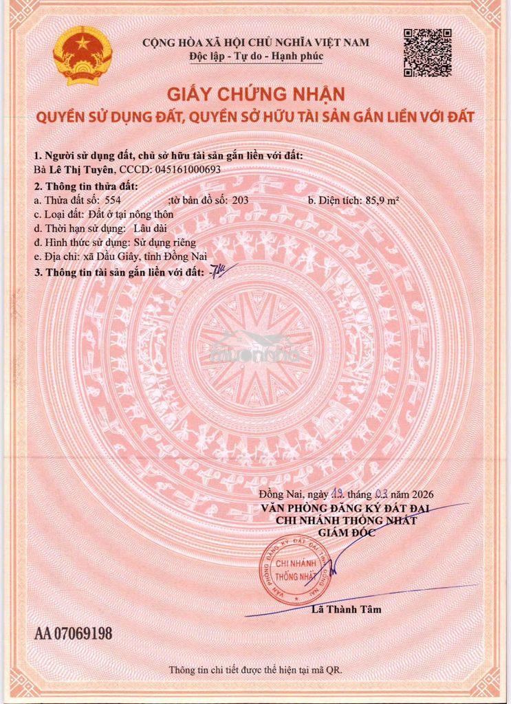 Đất phường dầu giây, mềm nhất phân khúc cho anh em đầu tư - 3