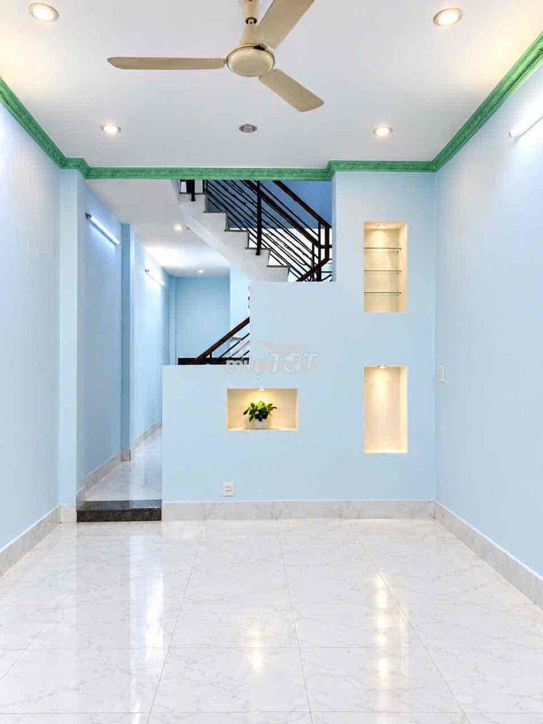 Cho thuê nhà q12 1lầu 112m 1lầu 2pn 2wc hxh 6tr giáp gv có may llạnh
