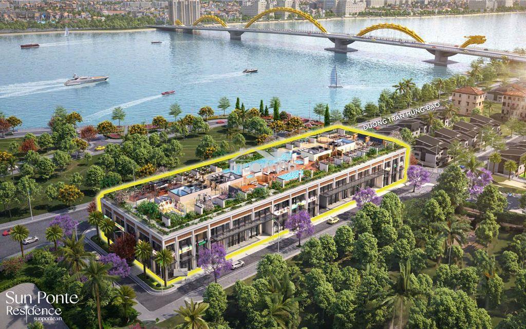 Cho thuê shophouse khối đế the ponte mặt sông hàn cầu rồng - Ảnh 3