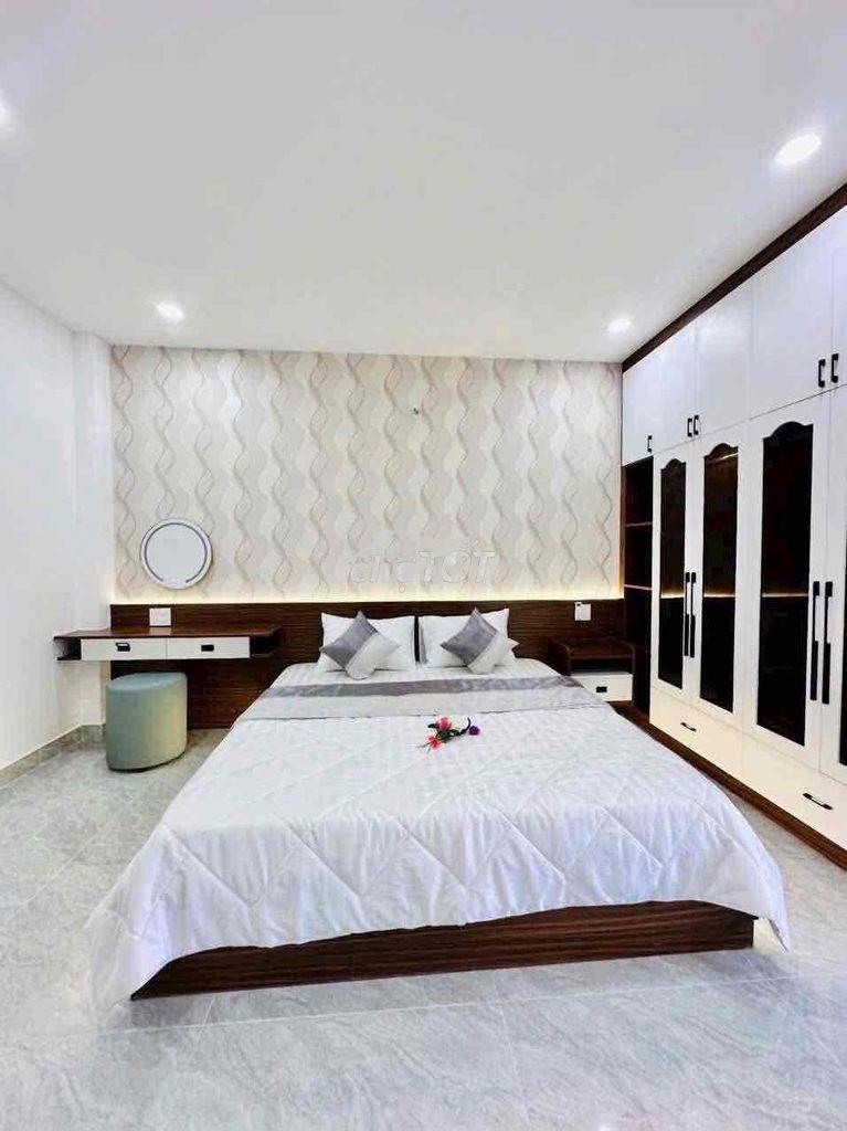 Cho thuê nhà mới xây dt 4x20 full nội thất 1trệt 1lửng 3lầu 5pn 5wc - Ảnh 4