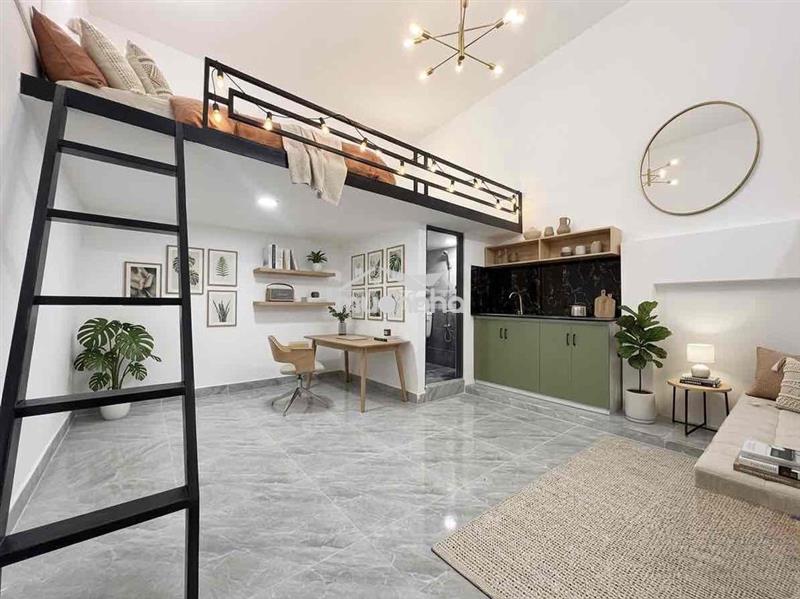 Cho thuê phòng trọ gác cao mới xây 100% ngay cầu kinh đi bộ hutech uth