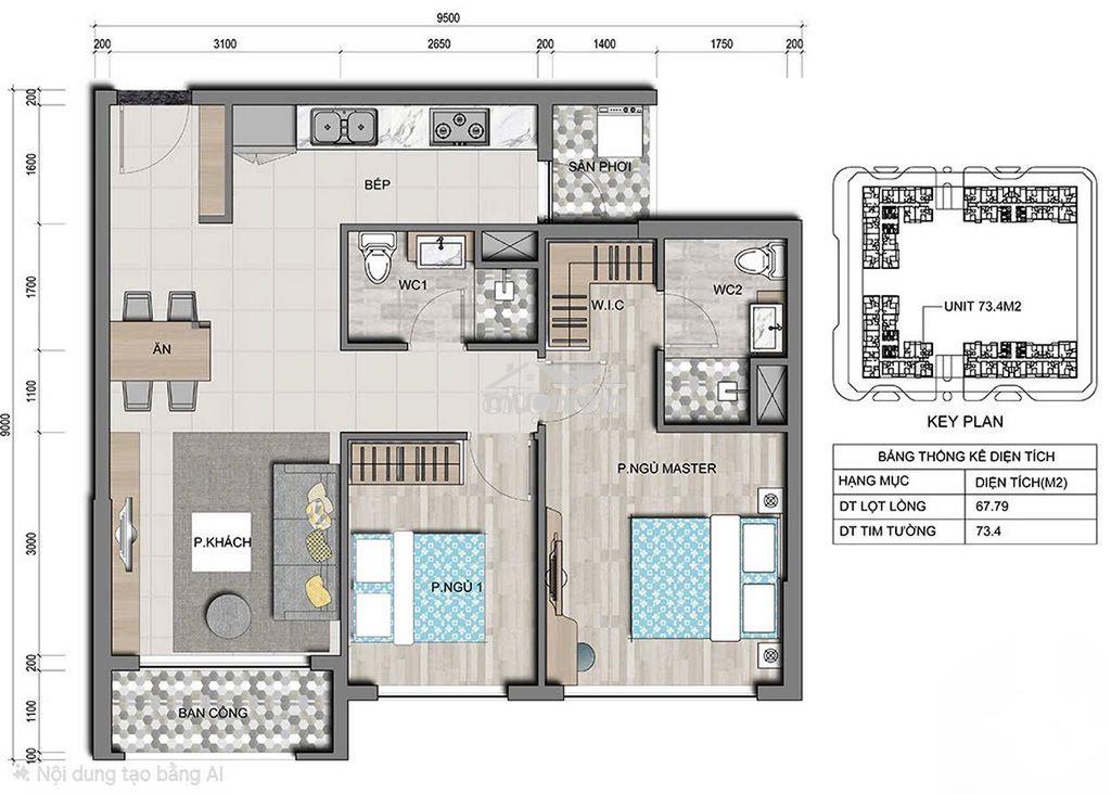 Bán 2pn góc sông tặng toàn bộ nội thất mới 100% bao thuế phí  - Ảnh 2