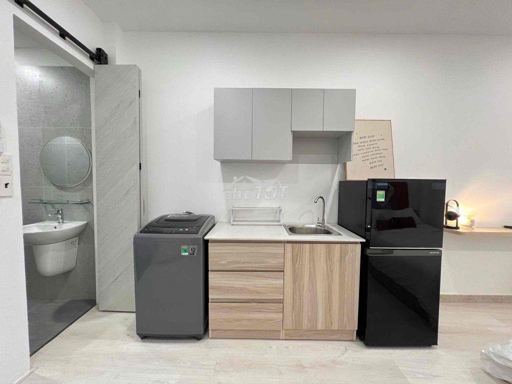 Studio tone sáng decor cực xinh có máy giặt riêng - lý thường kiệt q10 - Ảnh 3