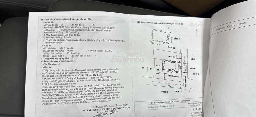 Cần bàn căn nhà gò vấp - 2