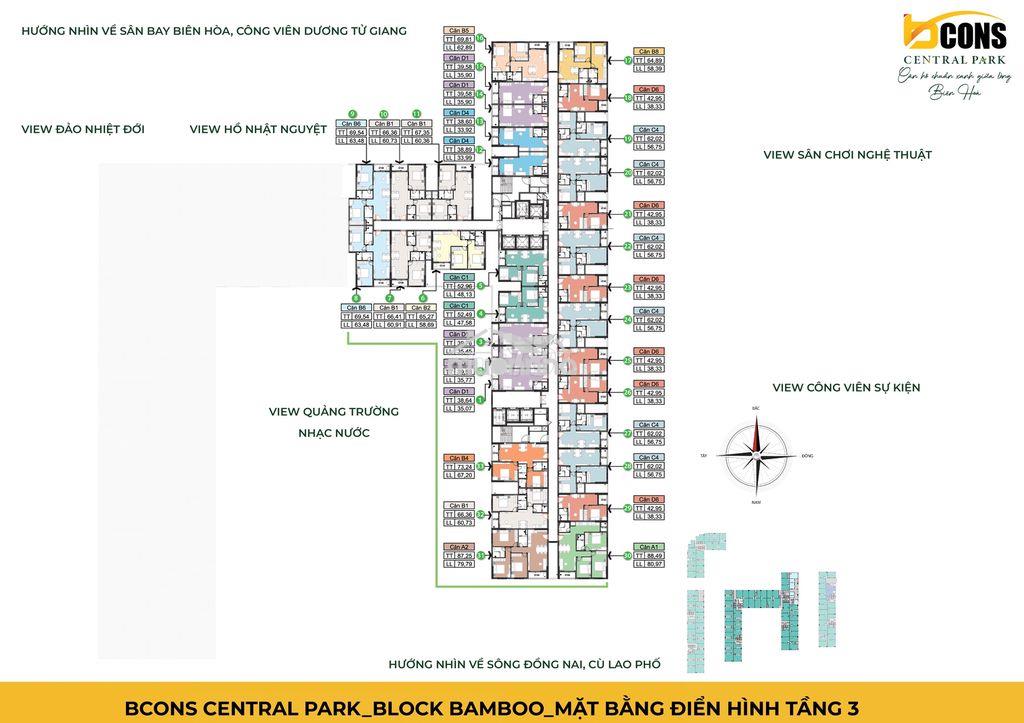 Bcons central park căn hộ trung tâm biên hòa nhiều tiện ích cây xanh - Ảnh 2