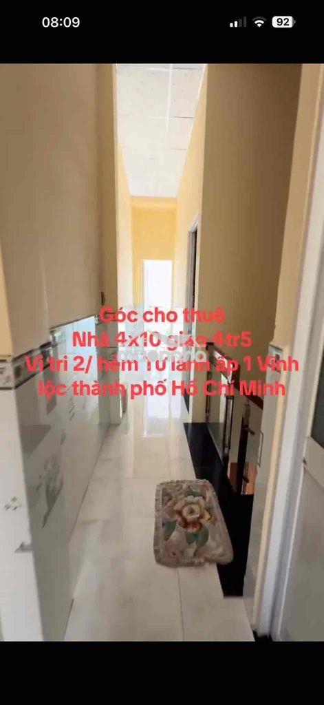 Cho thuê nhà lầu suốt ngay chợ lê thị ngay ấp 1 vla nước sạch giá rẻ - Ảnh 2