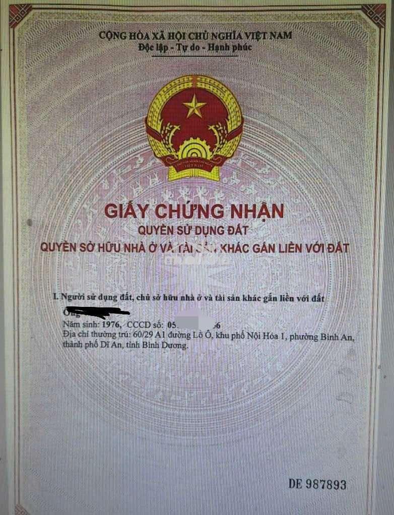Bán nhà sổ hồng riêng f đông hòa mới t/phcm  - Ảnh 2