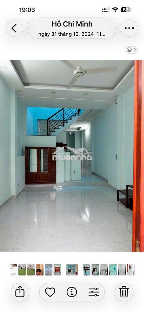 Cần cho thuê nhà p đht.đường nvq .dt 4,3 x18 .1 rrệt 1 lầu 3pn 2ws