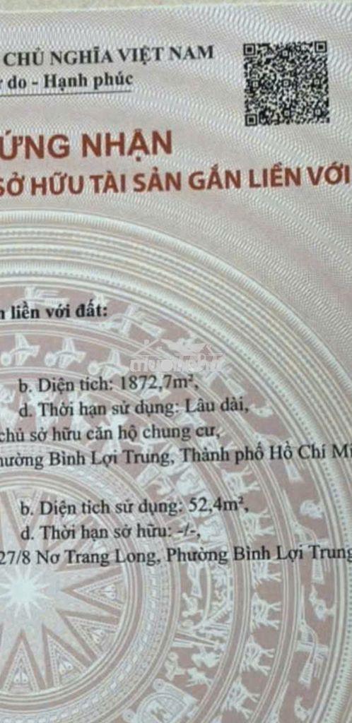 Bán gấp chung cư nơ tranh long, 53m2 2pn chỉ 2.250 tỷ - 2