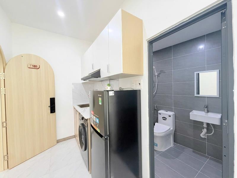 Cho thuê studio ban công - máy giặt riêng gần nhà thờ tân định, thảo cầm viên, công viên lê văn tám - Ảnh 4