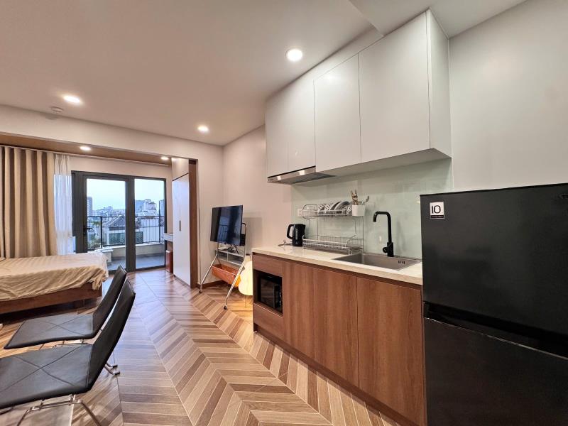 Cho thuê căn hộ full nội thất- bancon lớn - nguyễn cửu vân - bình thạnh - Ảnh 2