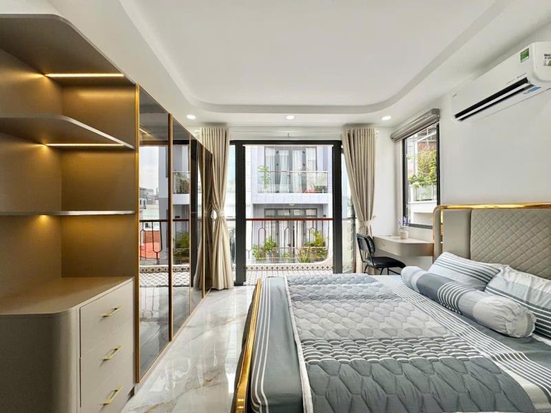 Căn hộ chung cư mới ban công, cửa sổ lớn, có máy giặt riêng, thang máy, gần sân bay, công viên gia định, emart, gần đh văn lang, công, nghiệp, tài chính mkt - Ảnh 4