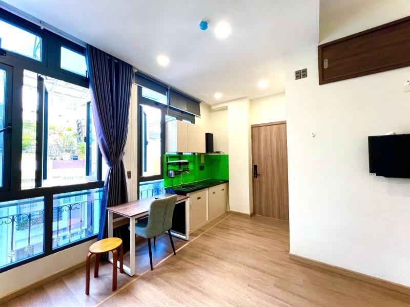 Cho thuê căn hộ 1 phòng ngủ - full nội thất - cửa sổ to- máy giật riêng-hoàng hoa thám - bình thạnh - Ảnh 2