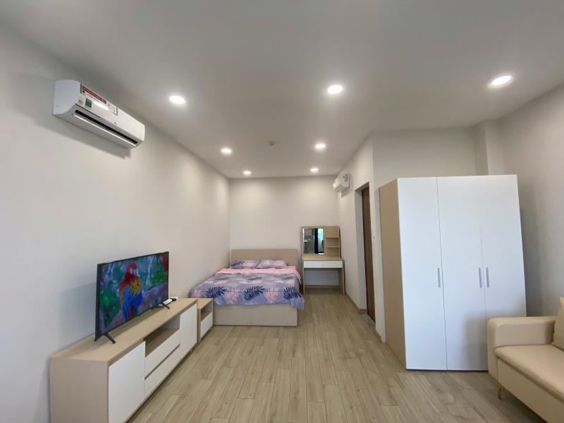 Cho thuê căn hộ studio balcon rộng 45m2 full nội thất ngay nơ trang long - Ảnh 4