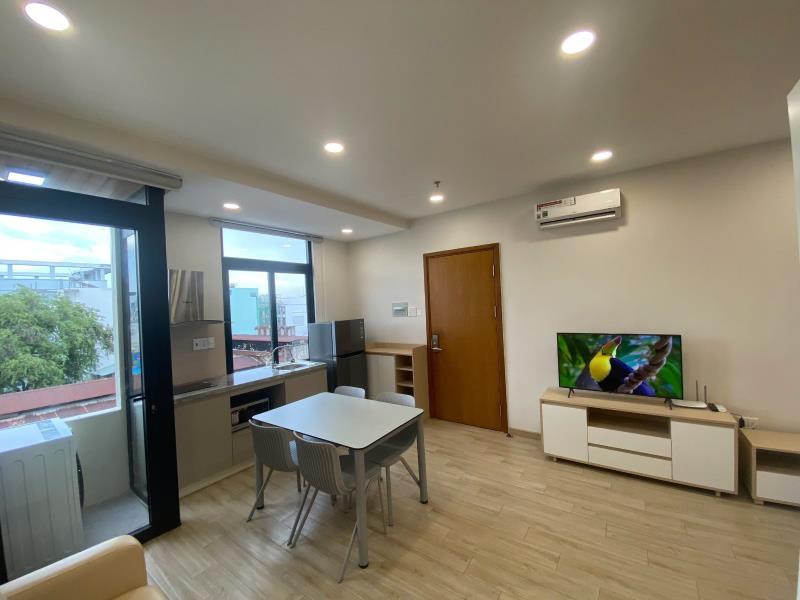 Cho thuê căn hộ studio balcon rộng 45m2 full nội thất ngay nơ trang long - Ảnh 3