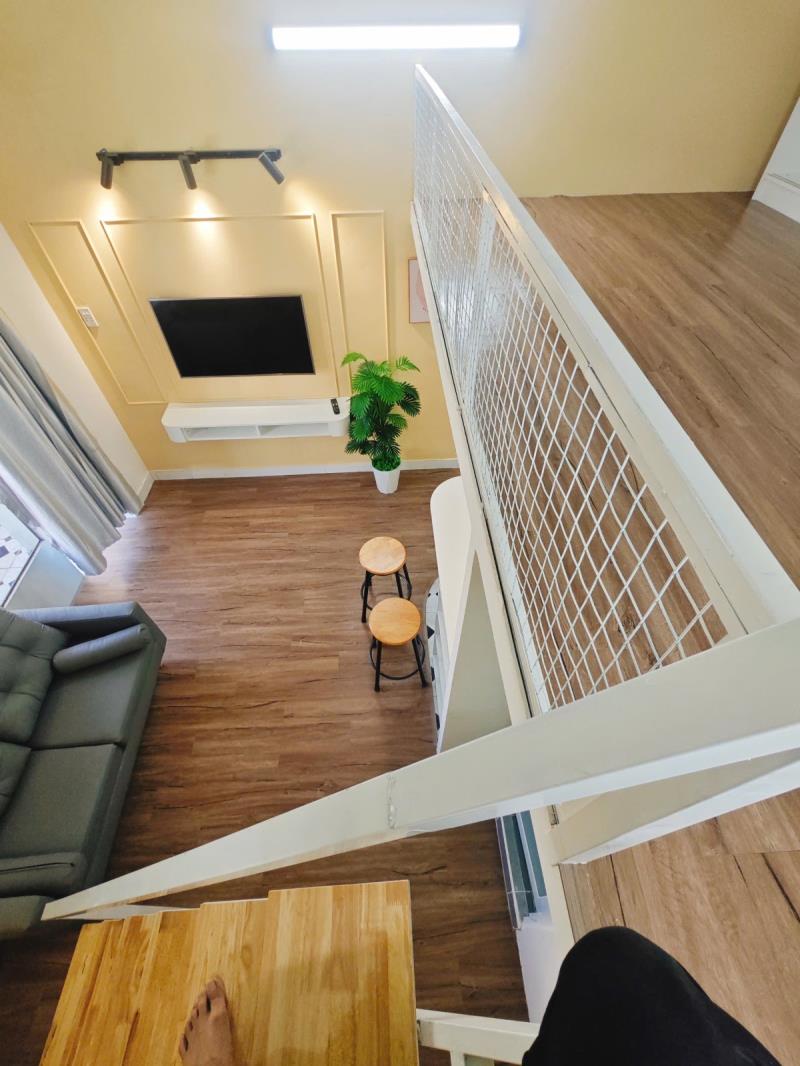 Cho thuê căn hộ mini mới gác cao có cửa sổ thoáng máy giặt riêng không gian rộng 45m2 có sofa đường bùi đình tuý gần hàng xanh , tiện qua quận 1, quận 2 , landmark 81 - Ảnh 4