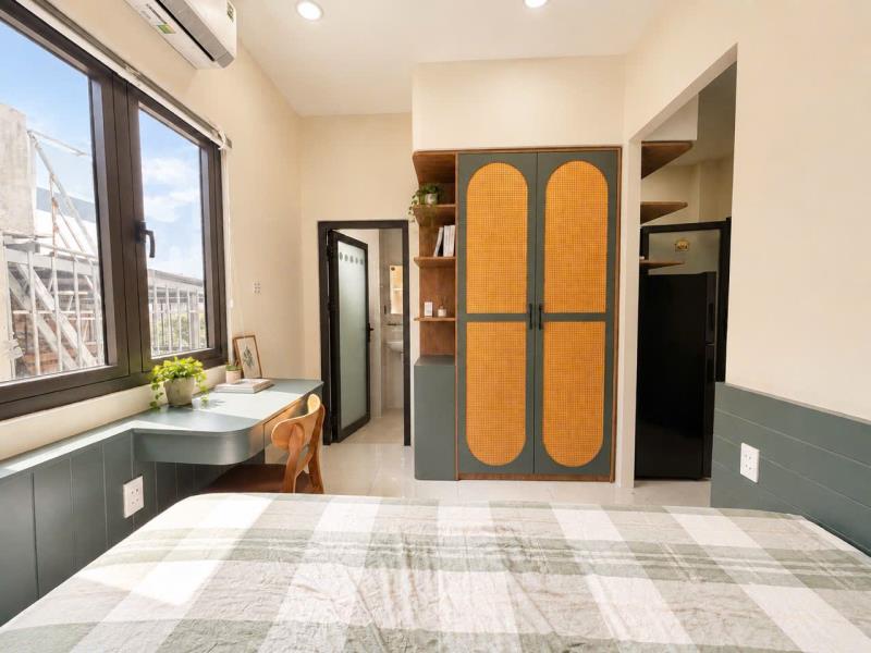 🏡 Căn hộ 1 phòng ngủ máy giặt riêng tách bếp - bình lợi, bình thạnh gần quận 1, sân bay - Ảnh 2