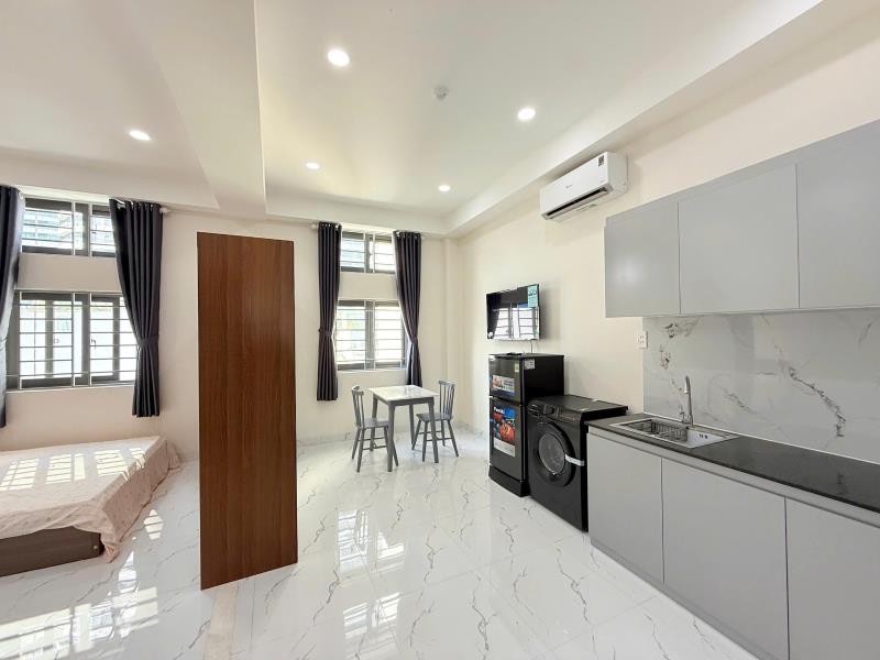 Khai trương căn hộ tách bếp, cửa sổ lớn, máy giặt riêng xô viết nghệ tĩnh, bình thạnh sát q1, hàng xanh - Ảnh 3