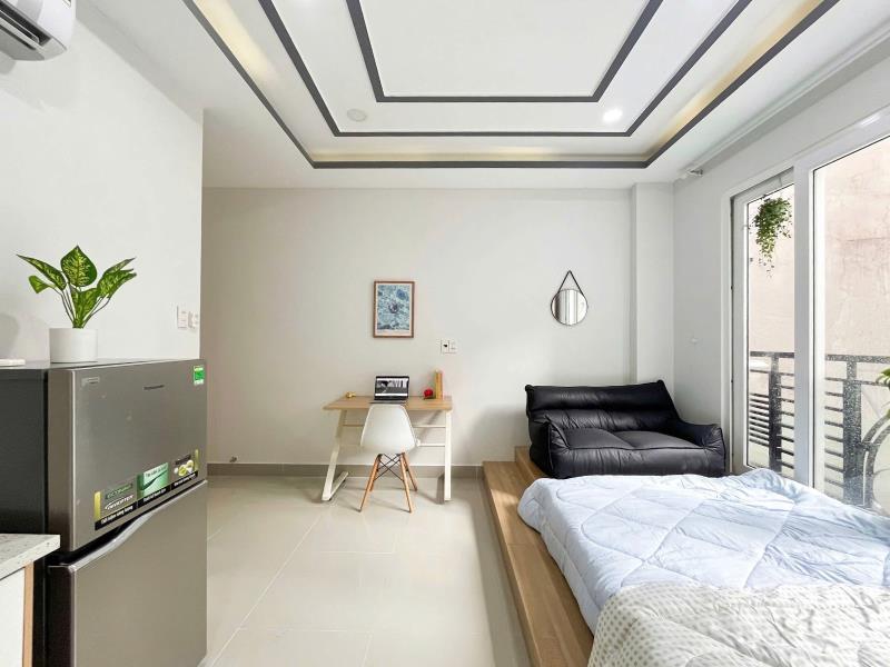 Cho thuê phòng rộng rãi, thoáng, ban công, full nội thất – phan đăng lưu, phú nhuận | giáp quận 1 & quận 3, gần phan xích long - Ảnh 2