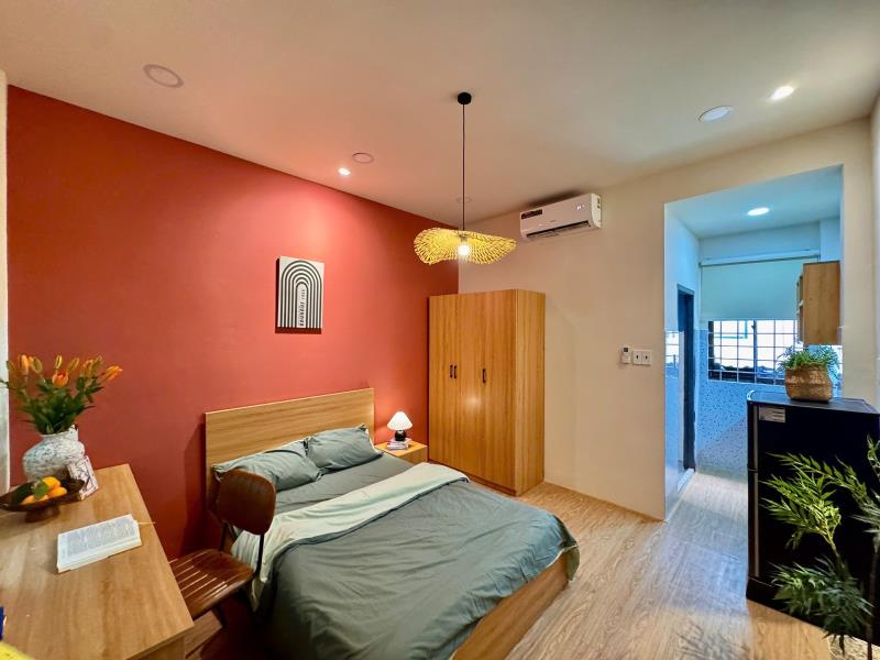 Cho thuê căn hộ cửa sổ thoáng full nội thất đường đào duy anh quận phú nhuận, sát q1, q3 - Ảnh 3
