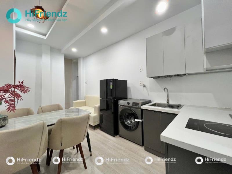Cho thuê căn hộ 2pn + rộng  cửa sổ lớn full sang xịn máy giặt riêng - nguyễn khuyến chợ bà chiểu tiện di chuyển q1 , q3 - Ảnh 3