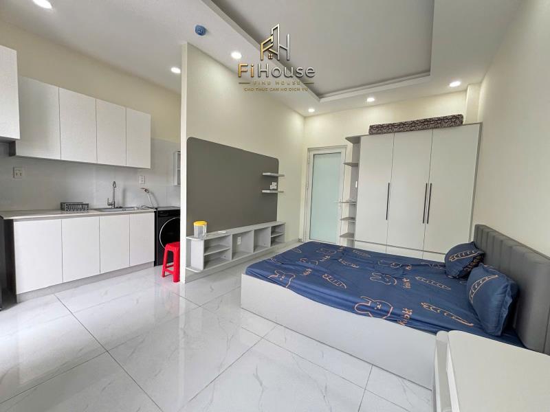 Cho thuê căn hộ mini ban công ngay xvnt gần đại học ngoại thương, gtvt bình thạnh - Ảnh 3