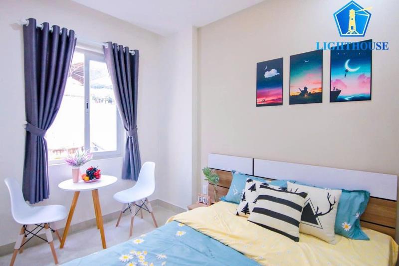 Cho thuê căn hộ cửa sổ trời full nội thất thang máy thuận tiện di chuyển sang q1, bình thạnh tại phan đăng lưu