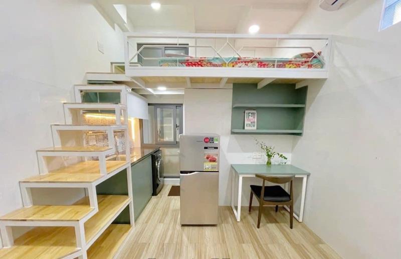 Cho thuê căn hộ duplex cửa sổ lớn - máy giặt riêng | bùi đình túy, bình thạnh