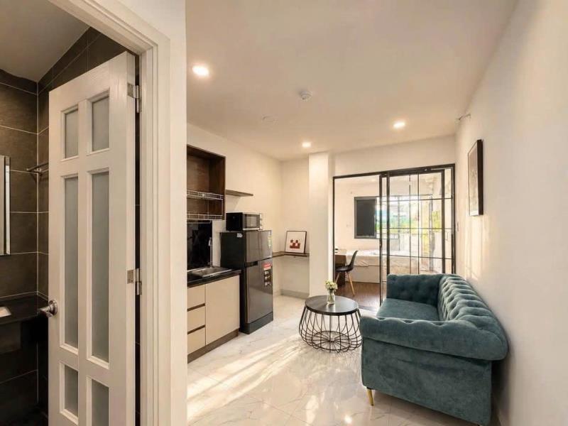 Cho thuê căn hộ 1 phòng bình thạnh, ngủ full nội thất, rộng rãi, thoáng mát, cửa sổ lớn, gần phan đăng lưu, phú nhuận, quận 1