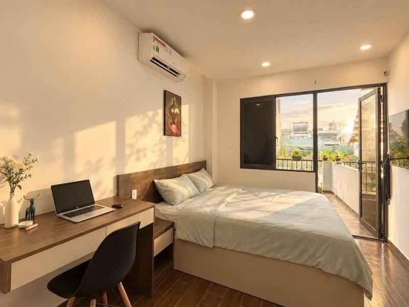 Cho thuê căn hộ 1 phòng bình thạnh, ngủ full nội thất, rộng rãi, thoáng mát, cửa sổ lớn, gần phan đăng lưu, phú nhuận, quận 1 - Ảnh 3