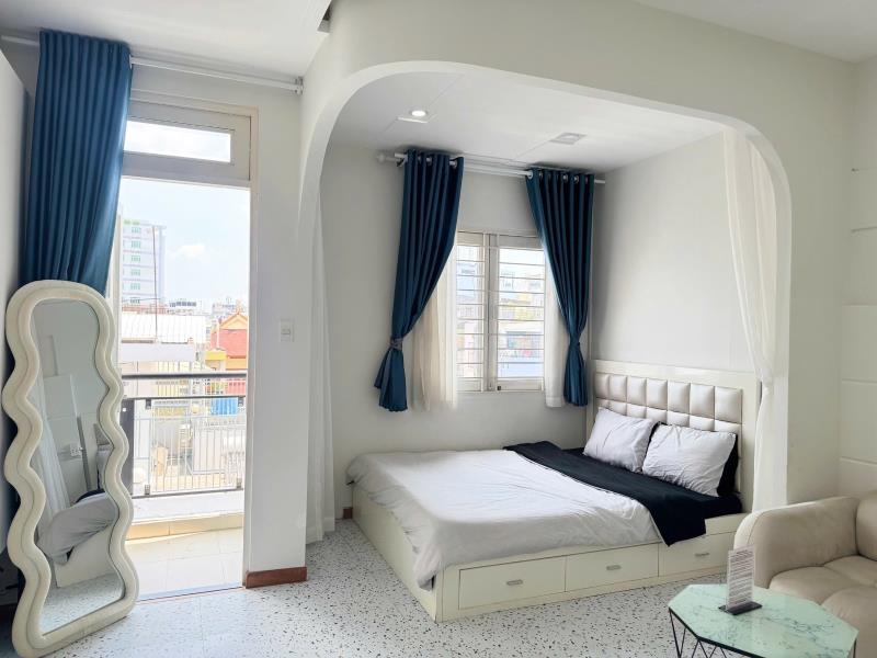 Cho thuê căn hộ có ban công, bếp riêng, vách ngắn nhà tắm 36m² bùi đình túy, bình thạnh gần chợ bà chiểu, cầu bông, quận 1,2,3