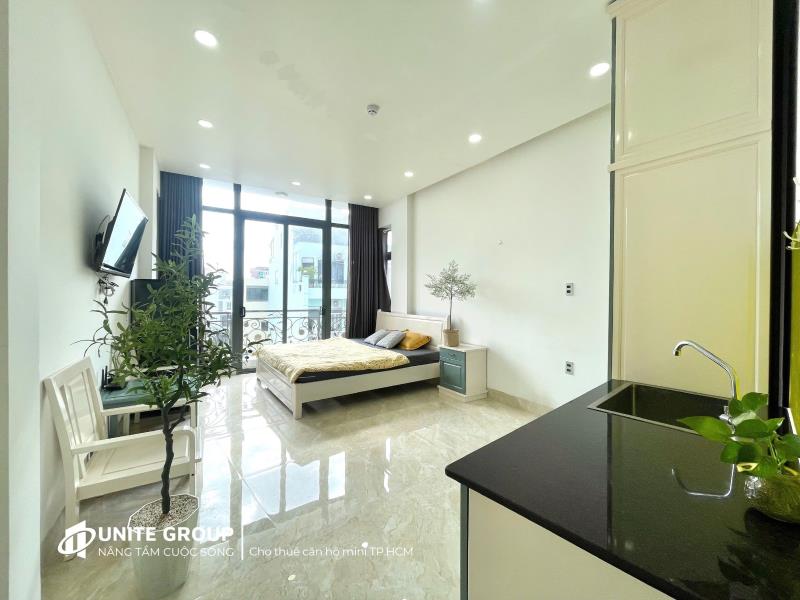 Cho thuê căn hộ mới có ban công view toàn cảnh bếp xa full nội thất đường thích quảng đức gần quận 1 tiện qua hàng xanh , quận 3 - Ảnh 4