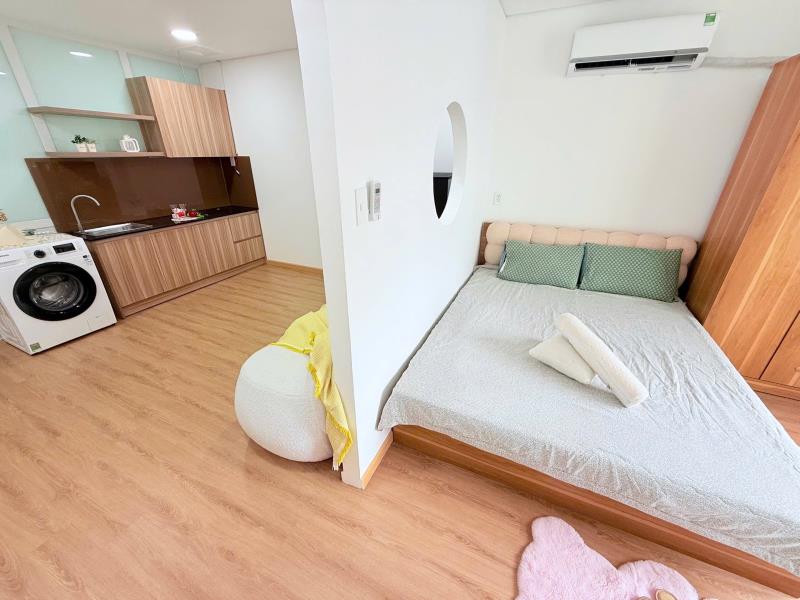 Cho thuê căn hộ đối diện trường đh tdt gần sát sàn sạc lotte mart - Ảnh 3