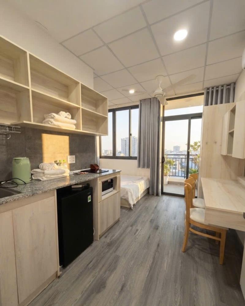 Cho thuê căn hộ studio balcon full nội thất ngay nguyễn gia tris