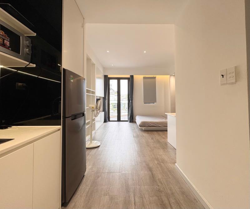 Căn hộ full nội thất cao cấp ban công thoáng mát hai bà trưng quận 3 gần nhà thờ tân định, chợ tân định - Ảnh 2