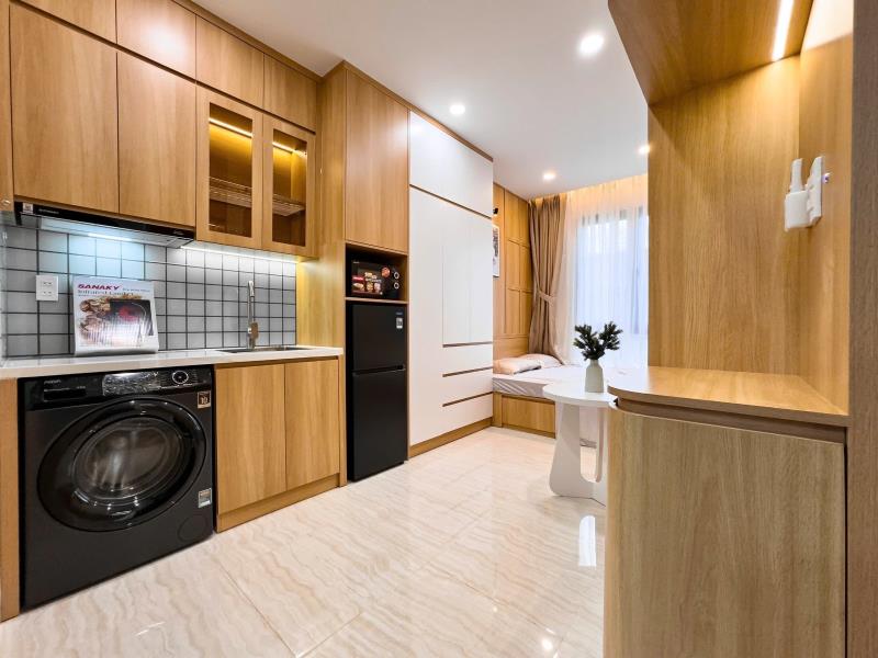Cho thuê căn hộ studio 1 pn_ cửa sổ full nội thất hoàng sa q3