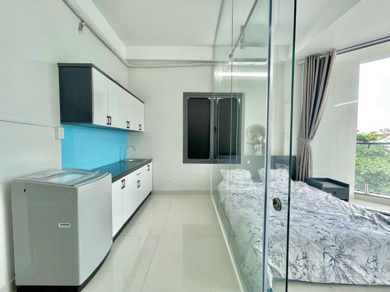 Cho thuê căn hộ 1 phòng ngủ ban công lớn ngô đức kế, bình thạnh – giáp quận 1   - Ảnh 3