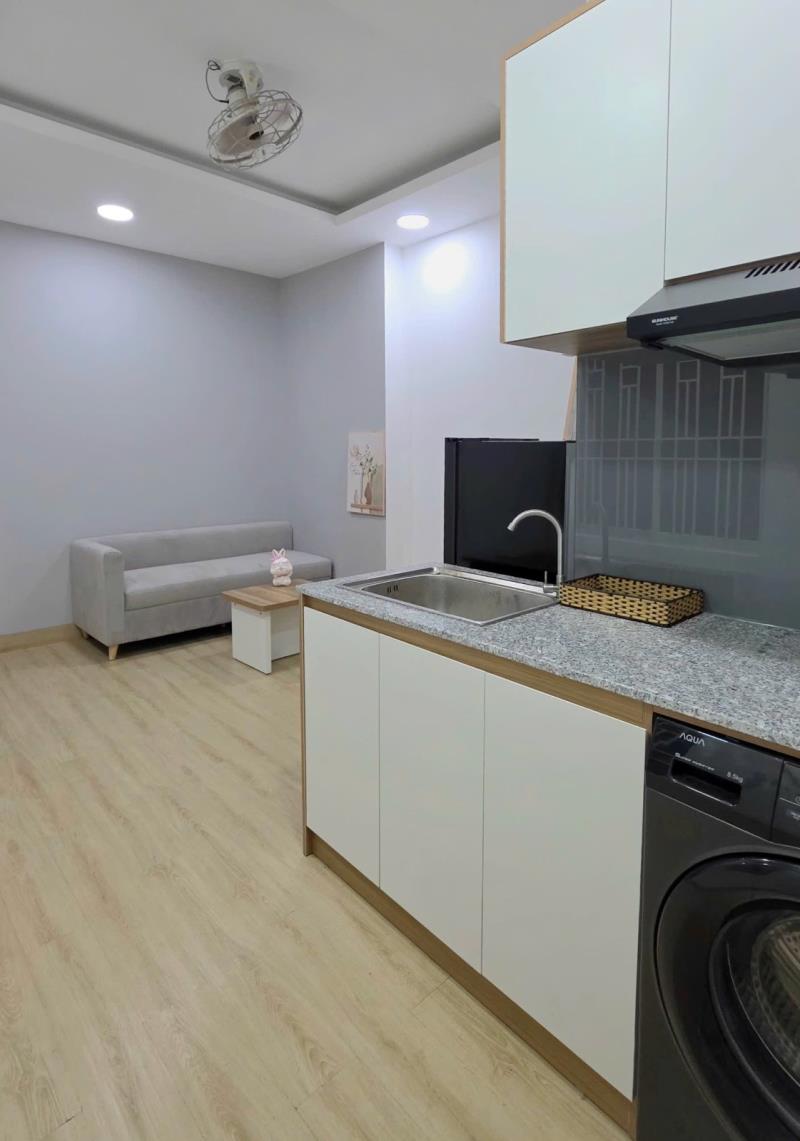 Cho thuê căn hộ bạch đằng - hàng xanh full nội thất cửa sổ lớn tách bếp - giáp q1 q2  - Ảnh 4