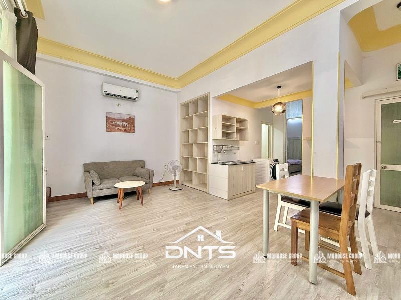 Căn hộ trung tâm 1pn 60m2 ban công, máy giặt riêng, full nội thất. gần thảo cầm viên, công trường mê linh - Ảnh 2