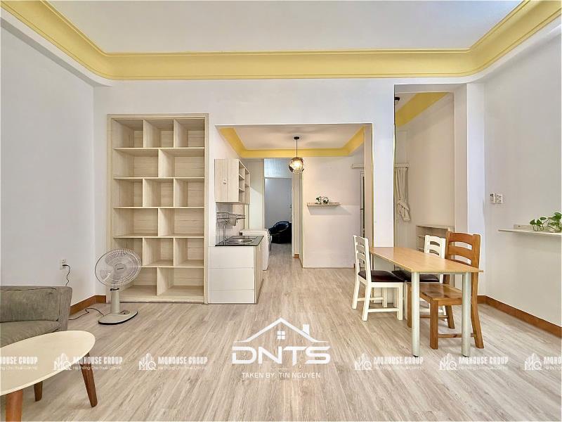 Căn hộ trung tâm 1pn 60m2 ban công, máy giặt riêng, full nội thất. gần thảo cầm viên, công trường mê linh